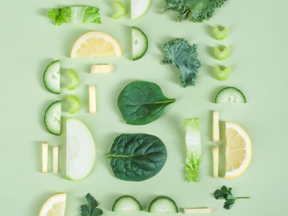 sliced fruit and vegetables